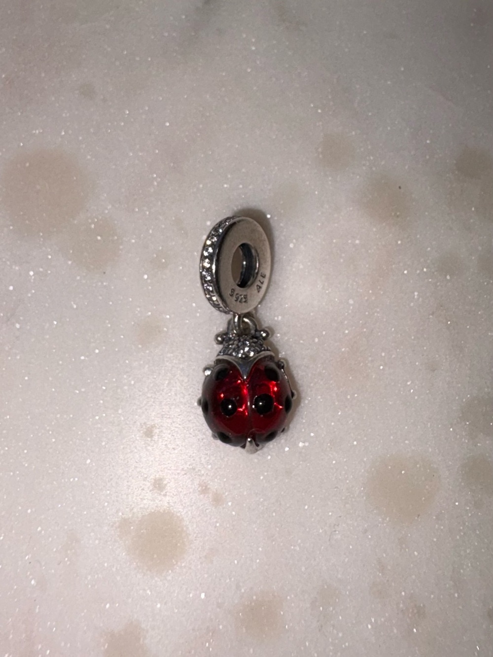 Pandora Red Ladybird Dangle Charm